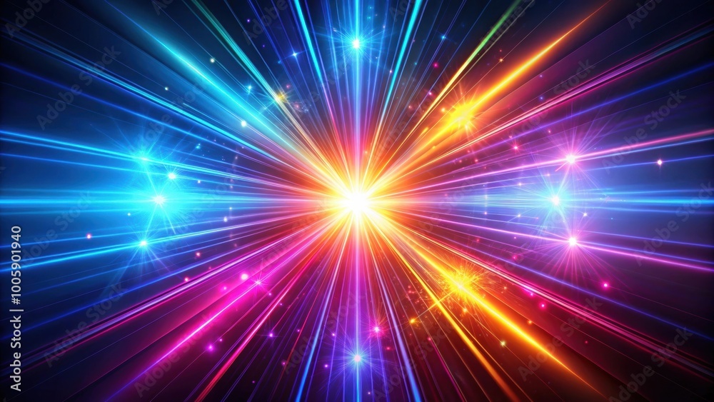 Abstract neon light rays radiating on a dark background, creating a vibrant and dynamic wallpaper , neon, light rays Abstract neon light rays radiating on a dark background, creating a vibrant and dynamic wallpaper , neon, light rays