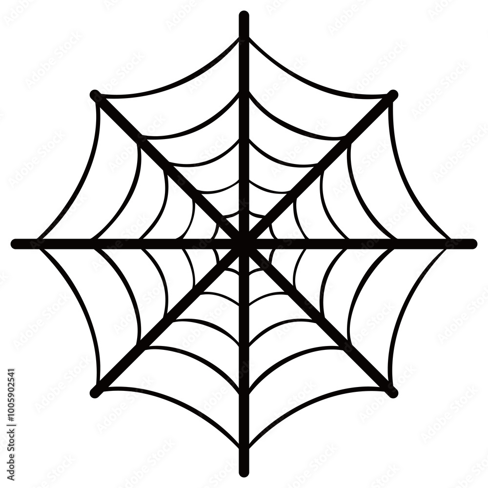 Fototapeta premium Spider animal logo design vector illustration. Modern creative silhouette line art geometric monogram. Spider Legs Creative design. Logo for company. Consistency. Spider webs
