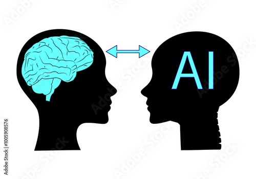 Intercambio de inteligencia artificial y humana. La unión hace la fuerza