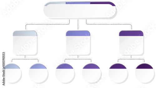 Infographic 6 options or step for presentation.