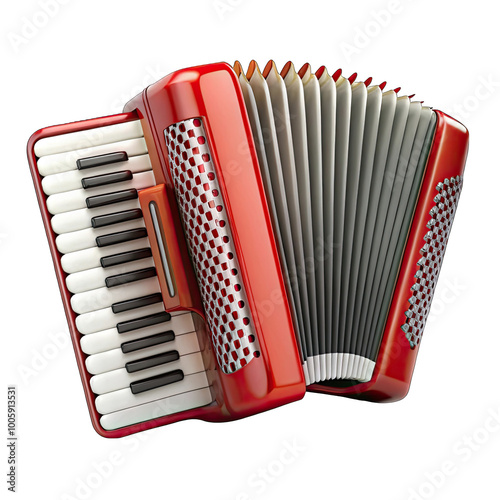 accordion isolated on white