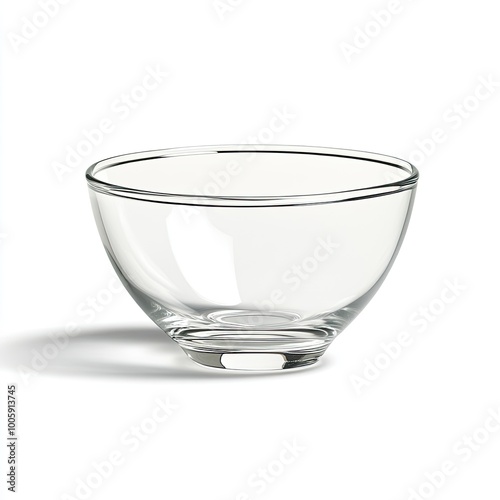 Clear glass bowl perfect for serving salads, snacks or desserts. Elegant design enhances any table setting.