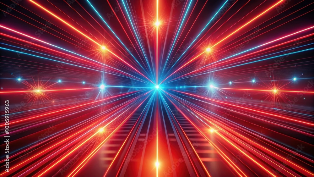 Abstract futuristic neon background with red glowing lines, laser beams, and light speed movement , technology, futuristic Abstract futuristic neon background with red glowing lines, laser beams, and light speed movement , technology, futuristic