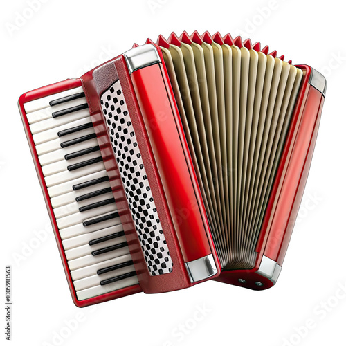 accordion isolated on white
