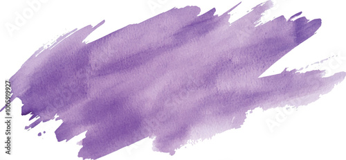 Purple brush stroke isolated on background. Paint brush stroke vector for ink paint, grunge design element, dirt banner, watercolor design, dirty texture. Trendy brush stroke, vector illustration