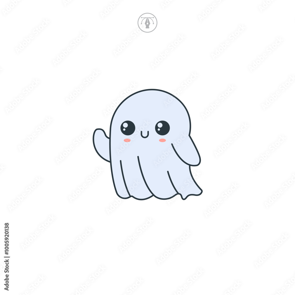 Ghost icon symbol vector illustration isolated on white background Ghost icon symbol vector illustration isolated on white background