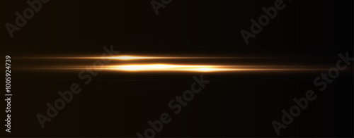 Light yellow effect reflections, neon illumination in white colors. Bright light lens. Police light effects, lines. Shiny stars, glowing sparks on a black background. Vector yelllow light effect