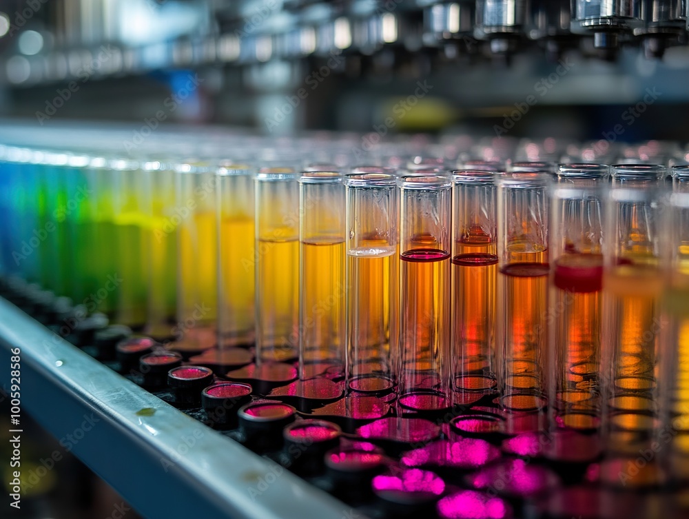 Colorful Liquids in Test Tubes: A Science Experiment Colorful Liquids in Test Tubes: A Science Experiment