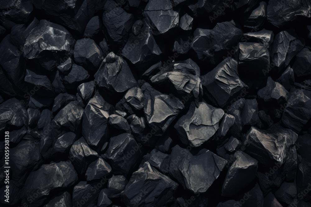 Processed collage of industrial pea coal surface texture. Background for banner, backdrop or texture Processed collage of industrial pea coal surface texture. Background for banner, backdrop or texture