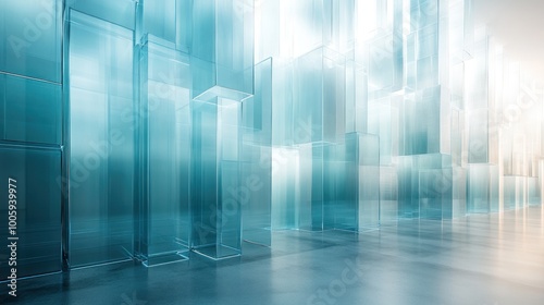 Wallpaper Mural Abstract Glass Cityscape Torontodigital.ca