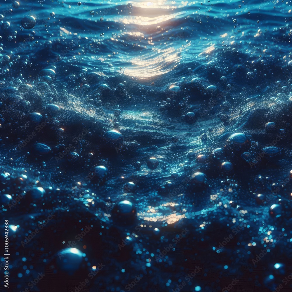 Fototapeta premium Deep blue sea texture