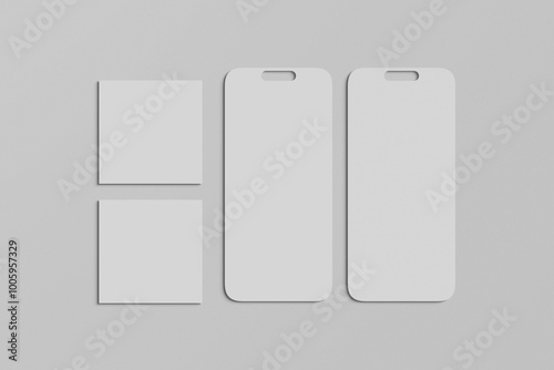 Blank social media mockup