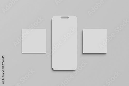 Blank social media mockup