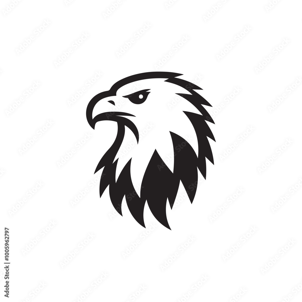 Obraz premium Eagle Head Abstract Design - Ideal for Labels, Mascots, and Emblems.