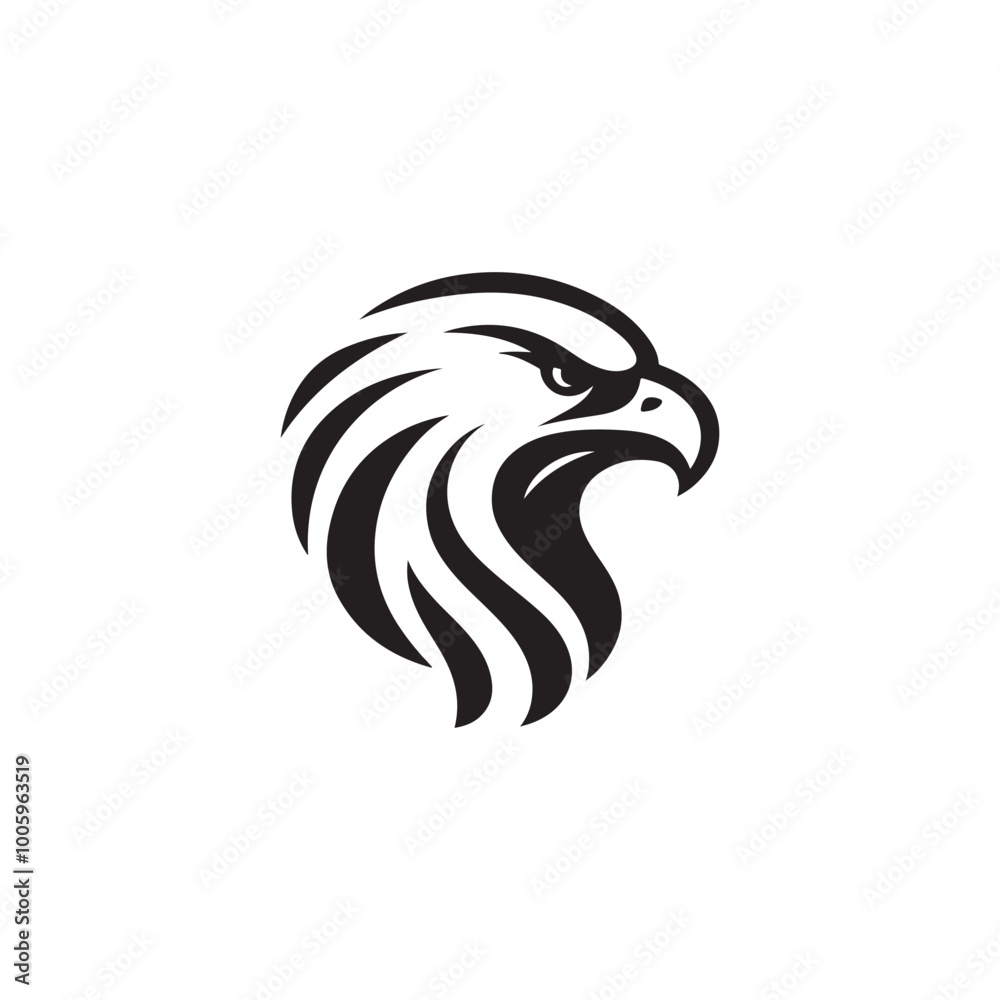 Fototapeta premium Eagle Head - Vector Design for Emblem, Badge, or Label.