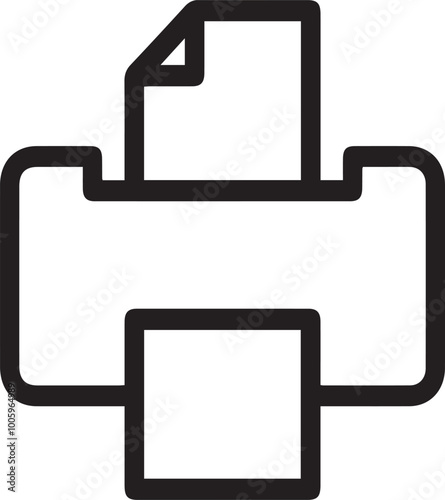 Computer Printer icon symbol vector image illustration