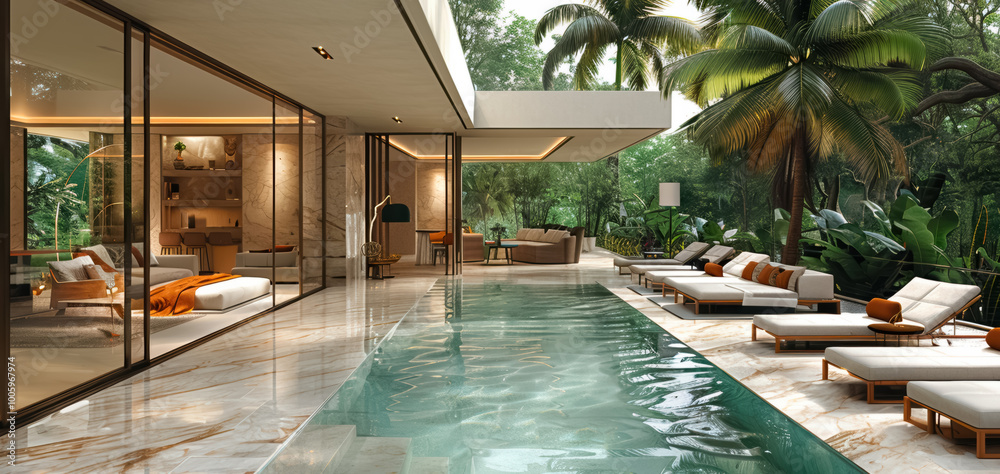 custom made wallpaper toronto digitalBeautiful luxurious outdoor pool area