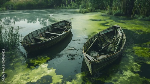 Weathered Abandoned Boats A...