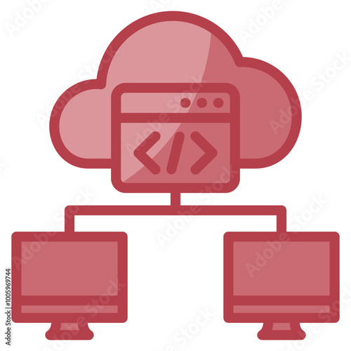 Infrastructure As Code Icon Element For Design