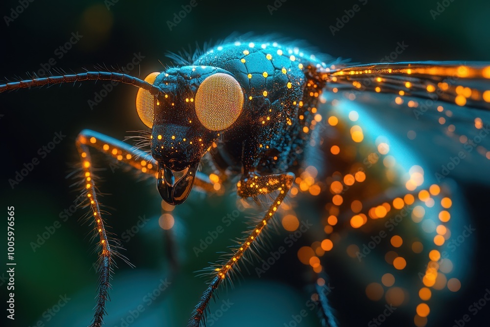 Fototapeta premium Glow Bug Close-up