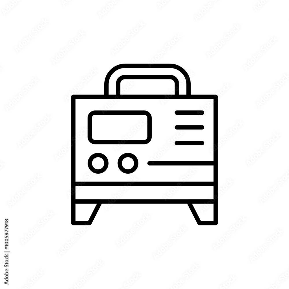 Welding generator outline icons, minimalist vector illustration ,simple transparent graphic element .Isolated on white background Welding generator outline icons, minimalist vector illustration ,simple transparent graphic element .Isolated on white background