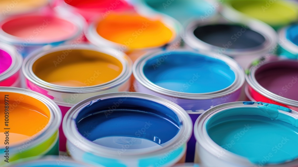 A paint mixing station where skilled associates can create custom paint colors to match any swatch or sample A paint mixing station where skilled associates can create custom paint colors to match any swatch or sample