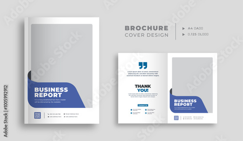 Business brochure cover template, Company profile design for marketing