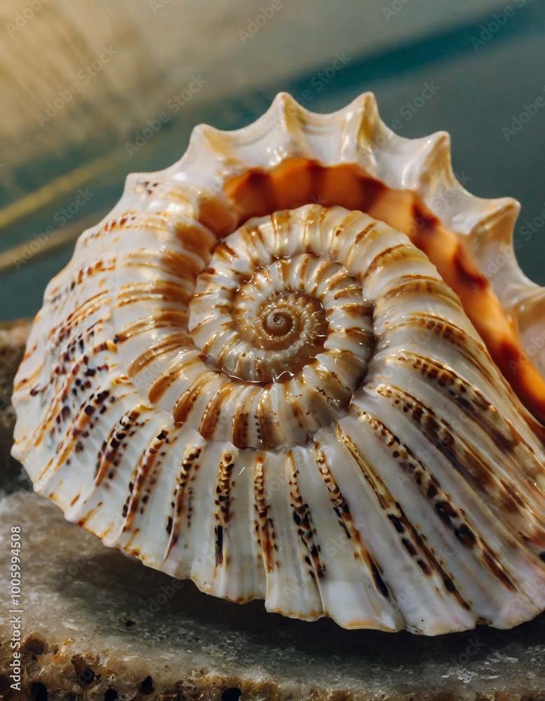sea shell on a white background sea shell on a white background