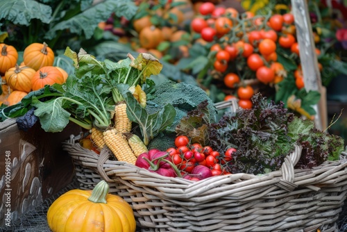 vegetables in the basket