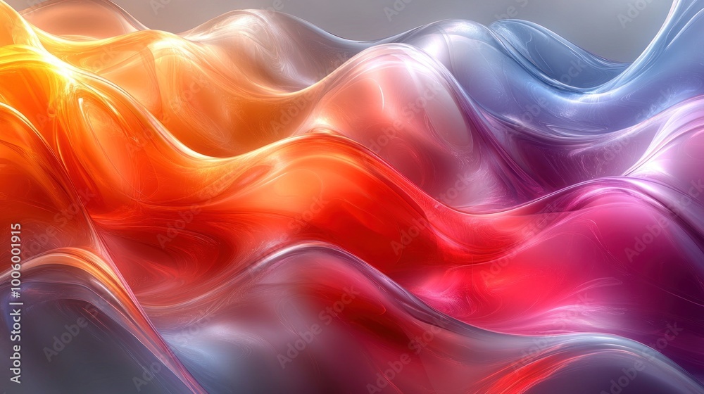Obraz premium Abstract Waves of Color