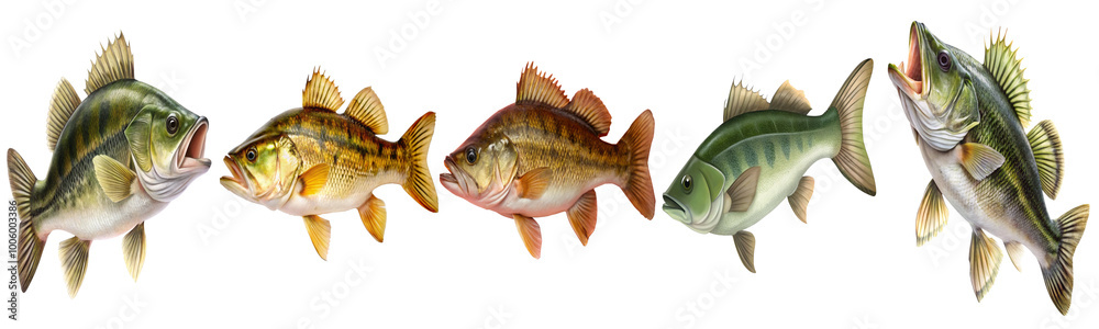 Isolated bass fish PNG on transparent background. Great for fishing-related designs Isolated bass fish PNG on transparent background. Great for fishing-related designs