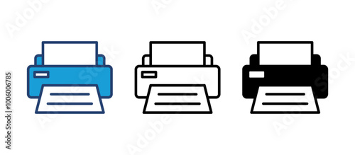 Print icon vector. printer icon vector.