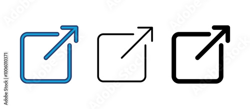 External link icon vector. link icon vector. hyperlink symbol