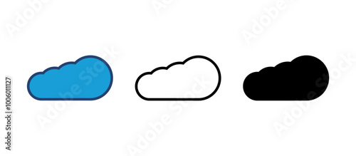cloud icon vector. cloud vector icon