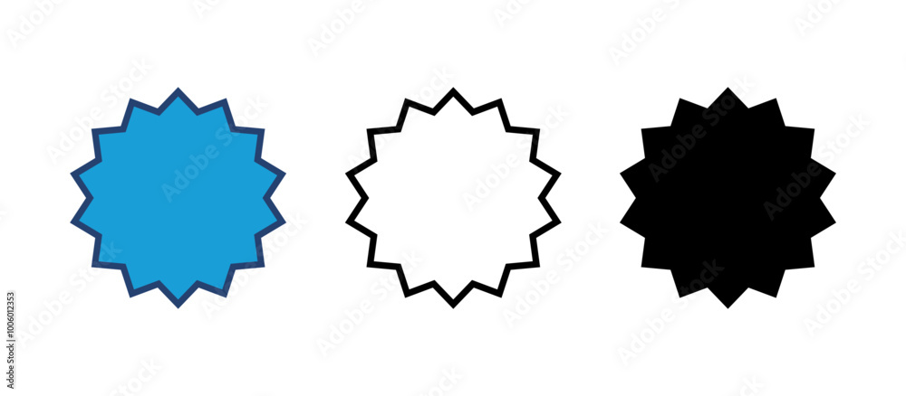 Badge icon vector. Awards icon. Achieve. Stamp Badge icon vector. Awards icon. Achieve. Stamp