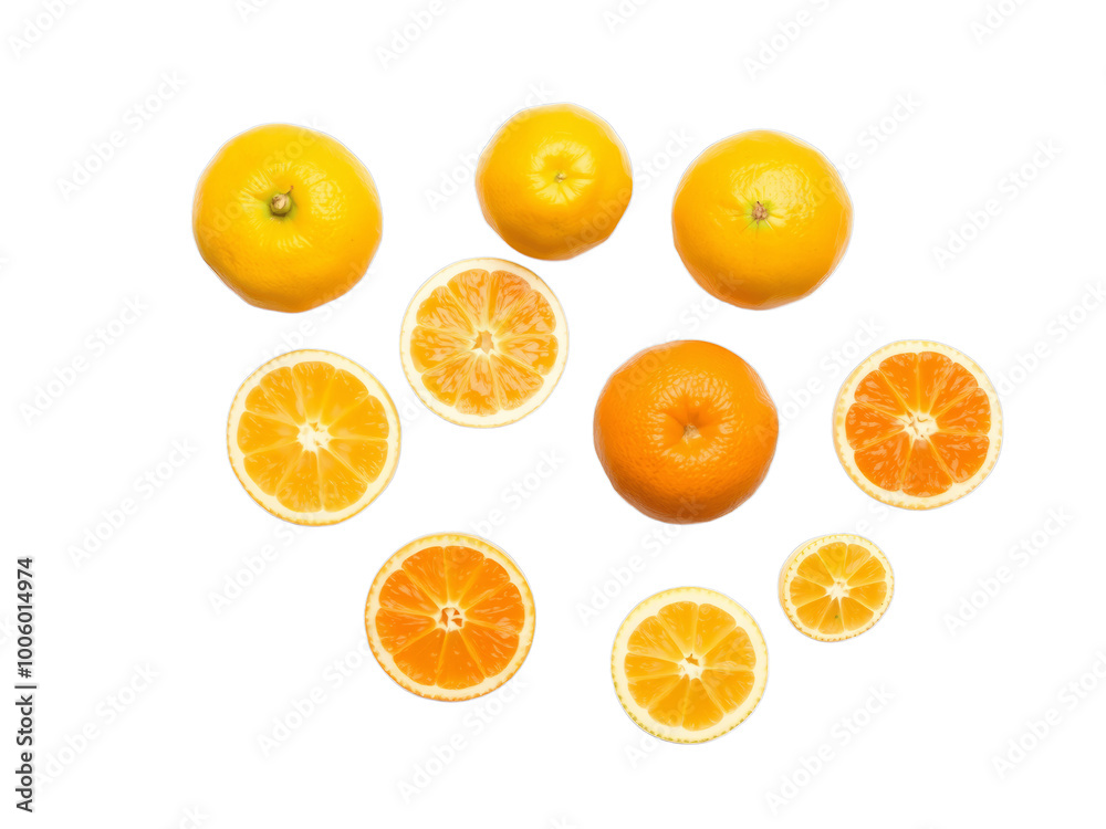 Fototapeta premium Fresh Oranges: A Vibrant Citrus Still Life