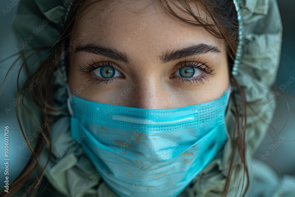 People wearing coronavirus face mask personal safety outbreak pandemic danger, Generative AI People wearing coronavirus face mask personal safety outbreak pandemic danger, Generative AI