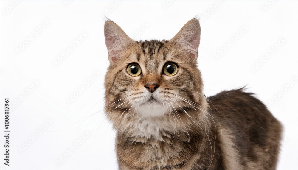 Fototapeta premium portrait of a cat isolated on white