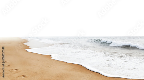 Fototapeta Naklejka Na Ścianę i Meble -  sea ​​foam on transparent background