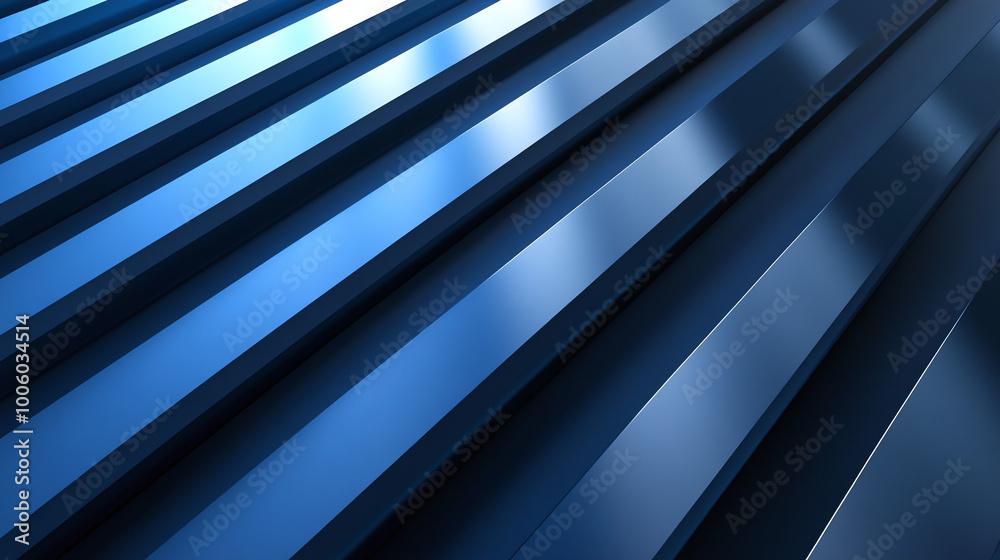 Fototapeta premium Abstract background with blue straight lines decorations and space for text