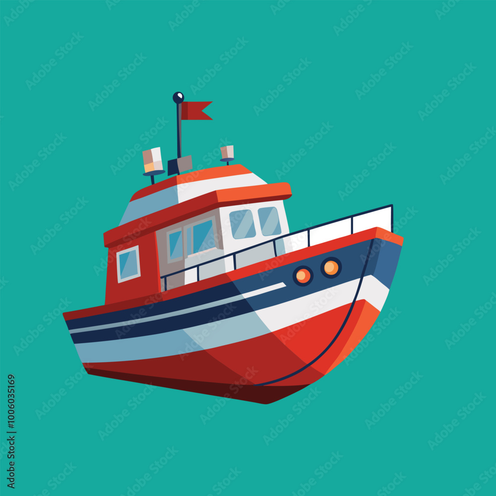 boat vector art illustration and artwork