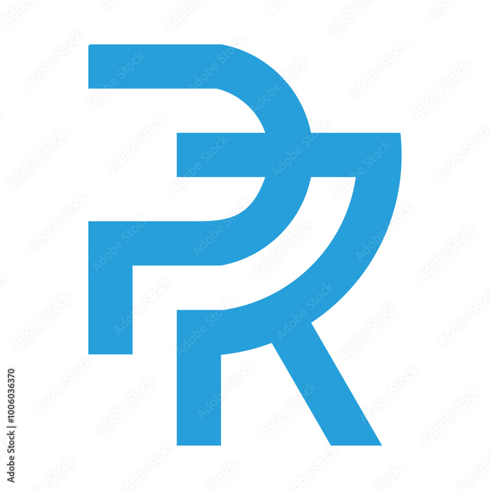 vector logo combining the letters P and R
vector logo combining the letters P and R
