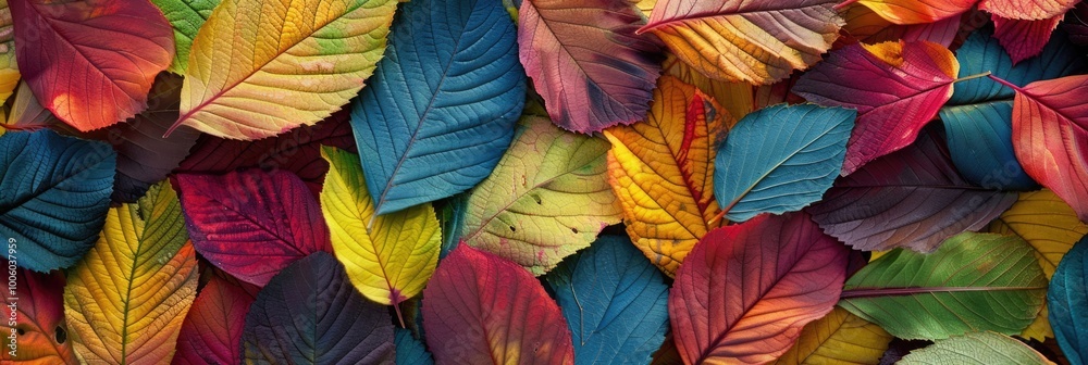 vibrant autumnal leaves background banner vibrant autumnal leaves background banner