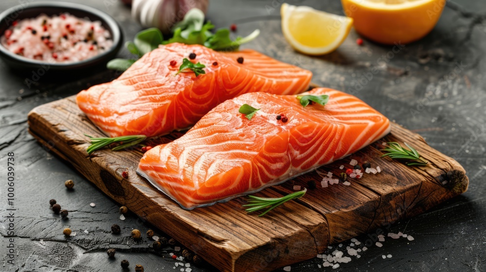 salmon steak with vegetables salmon steak with vegetables