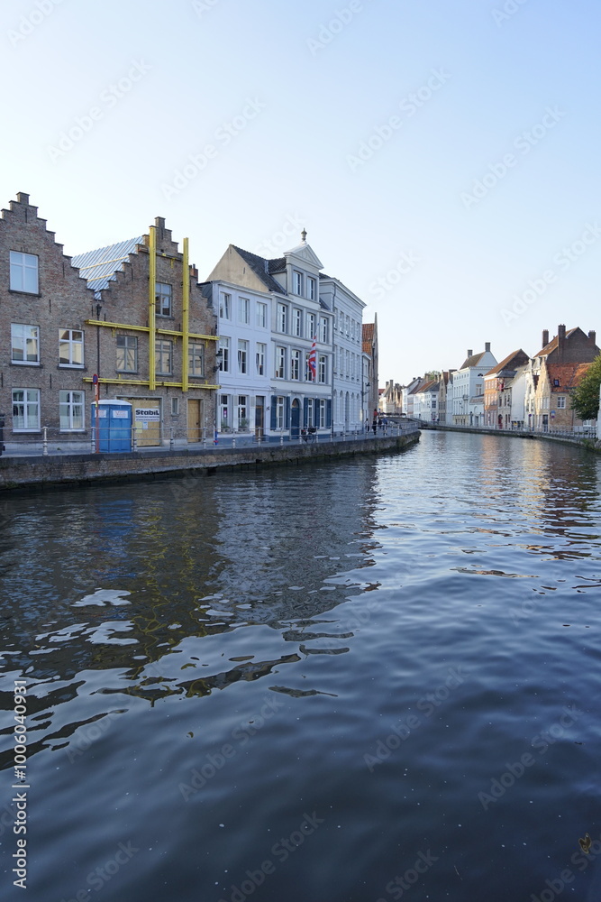 Naklejka premium belgica, edificios, paisaje