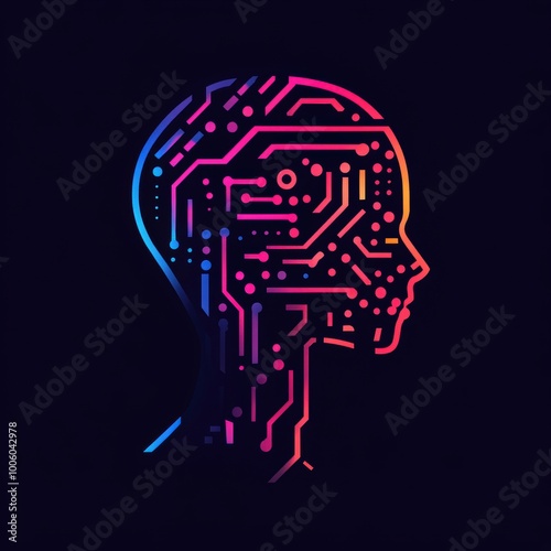 Captivating Artificial Intelligence Logo With Vibrant Colors