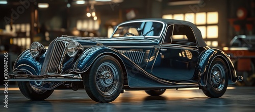 Classic Car in a Garage
