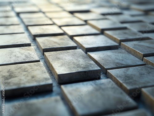 Metal Blocks Close Up