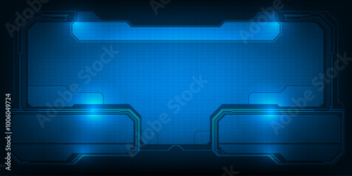 Abstract technology background. Futuristic digital space technology concept.