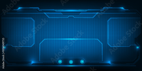 Abstract technology background. Futuristic digital space technology concept.